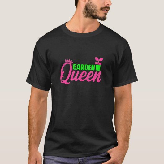 女性のための庭 女性 ガーデナー ガーデニングTシャツ Tシャツ (正面)