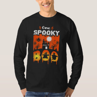 女性のための怖い幽霊ハロウィンお化け屋敷の夜 Tシャツ