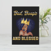 女性のための悪いブギ賛美ーとブギギフト黒 招待状 (スタンド正面)