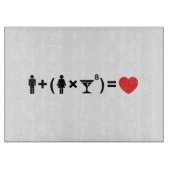 女性のための愛の方程式 カッティングボード (正面)