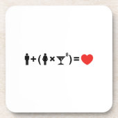 女性のための愛の方程式 コースター (正面)