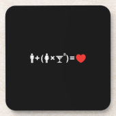 女性のための愛の方程式 コースター (正面)