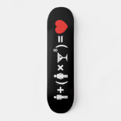 女性のための愛の方程式 スケートボード (正面)