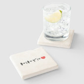 女性のための愛の方程式 ストーンコースター (横)