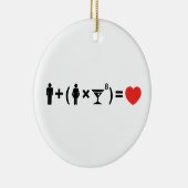 女性のための愛の方程式 セラミックオーナメント (右)