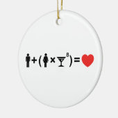 女性のための愛の方程式 セラミックオーナメント (左)
