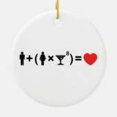 女性のための愛の方程式 セラミックオーナメント (裏面)