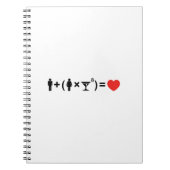 女性のための愛の方程式 ノートブック (正面)