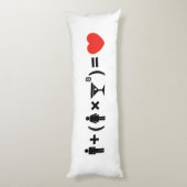 女性のための愛の方程式 ボディピロー (裏面 (縦))