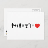 女性のための愛の方程式 ポストカード (正面/裏面)