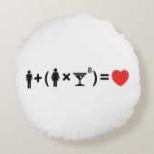 女性のための愛の方程式 ラウンドクッション (裏面)