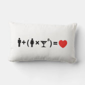 女性のための愛の方程式 ランバークッション (裏面)