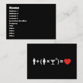 女性のための愛の方程式 名刺 (正面/裏面)