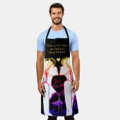 女性のための愛をテーマにしたBBQエプロン エプロン (着用した状態)