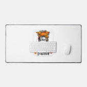 女性のための感謝の先生秋感謝の乱雑 デスクマット (キーボード&マウス)