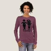 女性のための感謝祭のTシャツ フェスティブホリデージャージー トライブレンドTシャツ (正面全体)