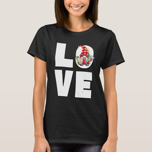 女性のための本を読むのが好きな教師の小人 Tシャツ (正面)