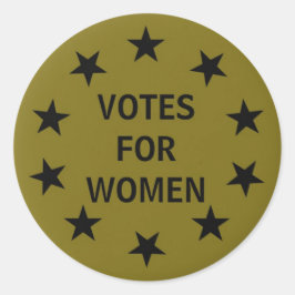 女性のための歴史的な選挙権のデザインの投票 ラウンドシール