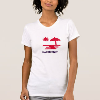 女性のための白い夏のTシャツ Tシャツ