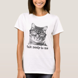 女性のための真面目な猫のTシャツ Tシャツ