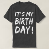 女性のための私の誕生日メンズボーイガール誕生日G Tシャツ (デザイン正面)