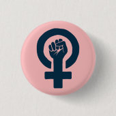 女性のための等しい権利 缶バッジ (正面)