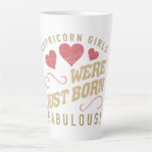 女性のための素晴らしい山羊座 カフェラテマグ (正面)