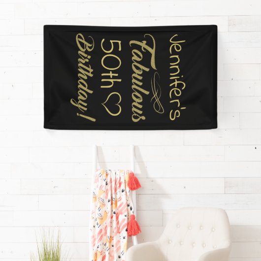 女性のための素晴らしい50誕生日 横断幕 (インサイチュ)