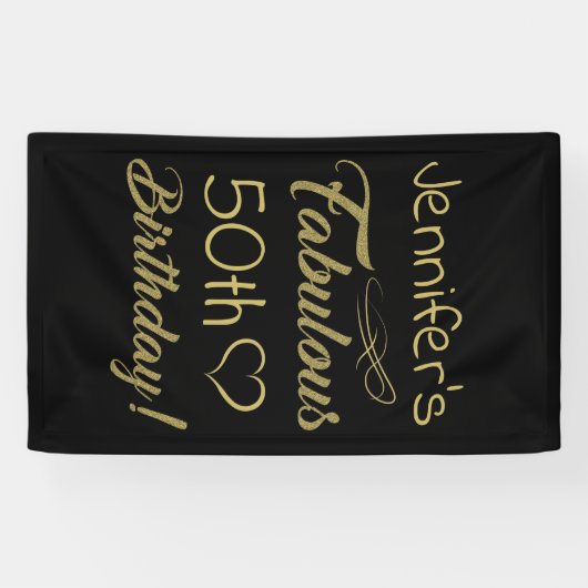 女性のための素晴らしい50誕生日 横断幕 (横)