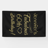 女性のための素晴らしい60誕生日 横断幕 (横)