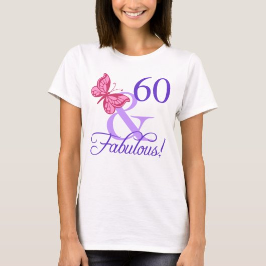 女性のための素晴らしい60誕生日 Tシャツ (正面)