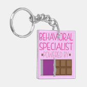 女性のための行動の専門家チョコレートギフト キーホルダー (正面左)