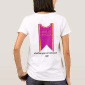 女性のための貝の天使のTabard Tシャツ (裏面)
