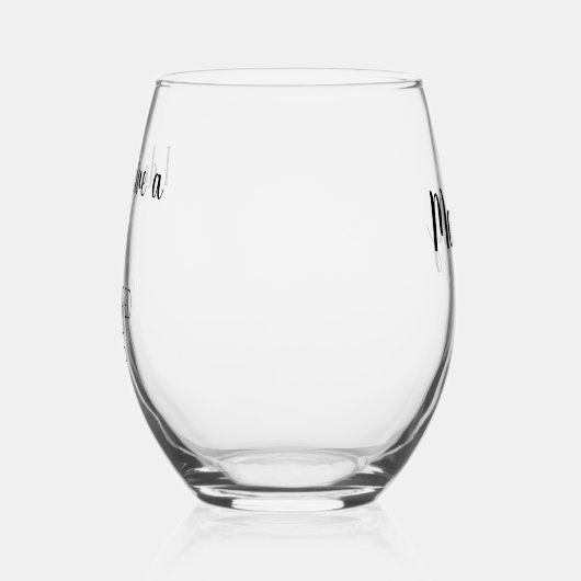 女性のための退職金、退職金、私は行う ステムなしワイングラス (左)