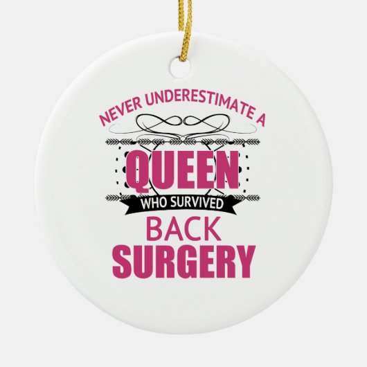 女性のための逆術回復 セラミックオーナメント (正面)