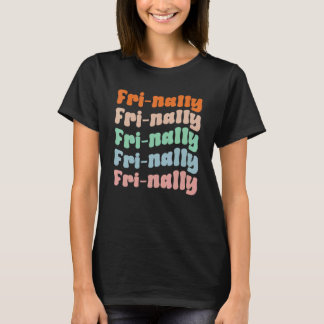 女性のための金曜日 ヴィンテージ教師のバック・トゥ・スクール Tシャツ