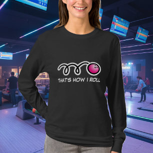 女性のための長い袖のボーリングのワイシャツ Tシャツ