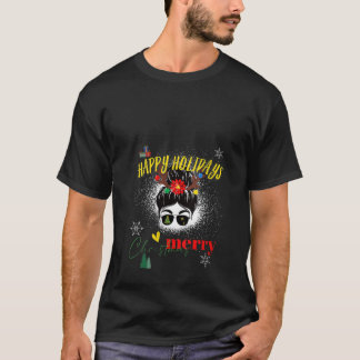 女性のための陽気で明るい季節の挨拶 ハッピー ホー Tシャツ