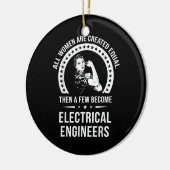 女性のための電気技術者は平等に作成される セラミックオーナメント (左)