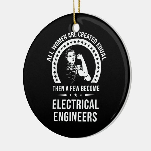 女性のための電気技術者は平等に作成される セラミックオーナメント (左)