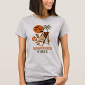 女性のための面白いサマーウィーンの雰囲気ガチョウ Tシャツ (正面)