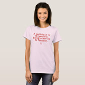 女性のための面白い元カレジョークTシャツ Tシャツ (正面フル)
