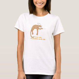 女性のための面白い猫好きTシャツ Tシャツ