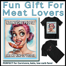 女性のための面白い肉食系ギフト ベーコン+ソーセージ+グリル トライブレンドTシャツ