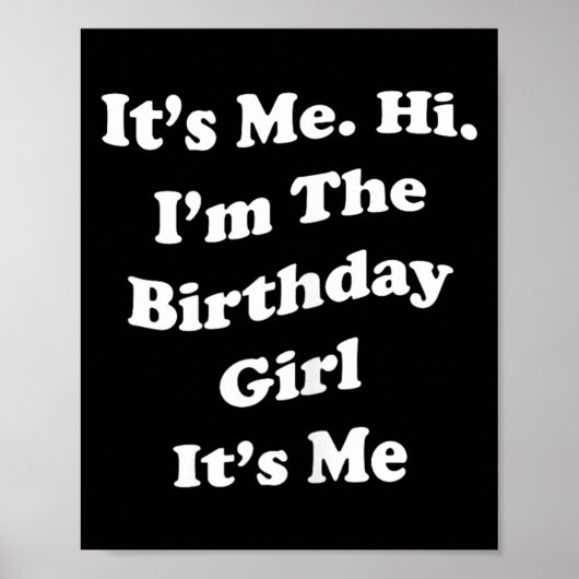 女性のための面白い誕生日の名言 ポスター (正面)