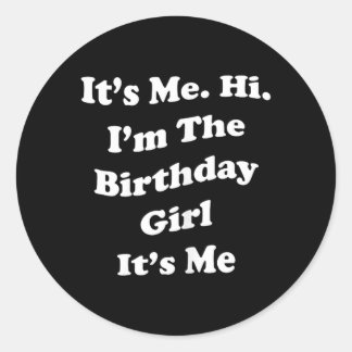 女性のための面白い誕生日の名言 ラウンドシール