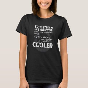 女性のための馬 乗馬インストラクター 馬 Tシャツ