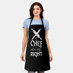 女性のための黒シェフキッチンエプロン – chefエプロン エプロン