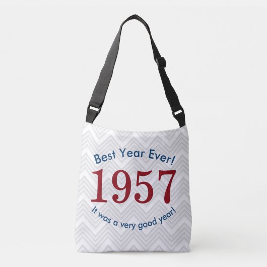 女性のための1957 ♥ 最高の年!60歳の誕生日トート クロスボディバッグ (正面)