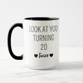 女性のための40歳の誕生日ギフト， 40歳の誕生日マグカップ， P マグカップ